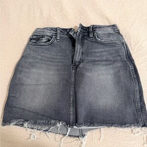 Calvin Klein Jeans Distressed Black Mini Skirt